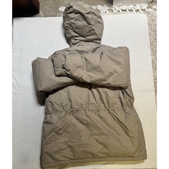 Cabelas Jacket Men XL Tan GoreTex Goose Down Removable Hood Hunting Coat Vintage - Picture 10 of 16